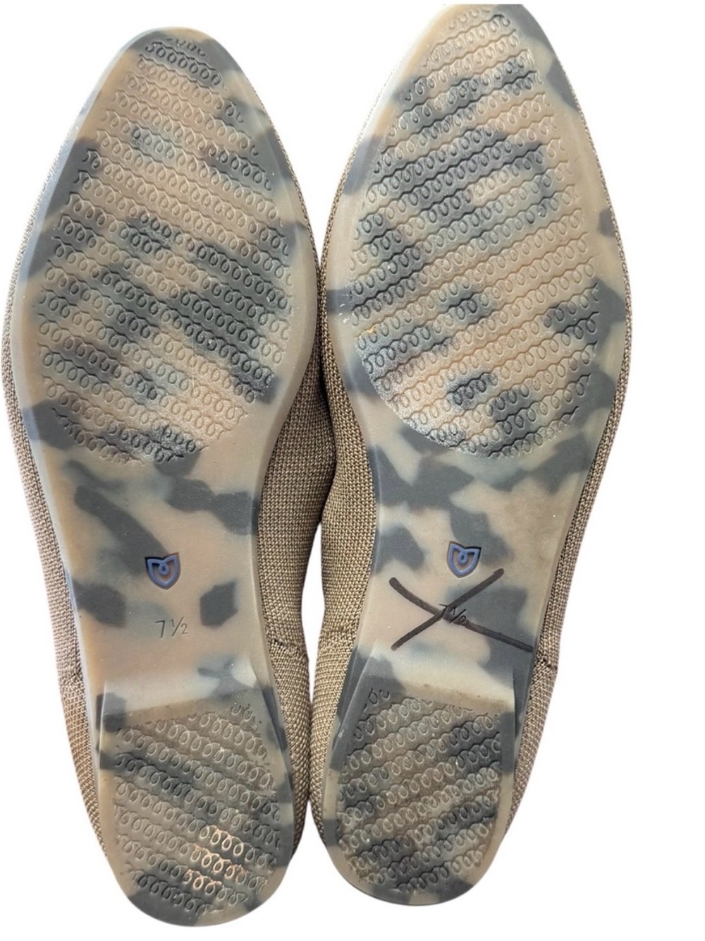 Rothy’s The Almond Loafer Mocha Knit Slip On Flats Size 7.5 - Picture 12 of 16